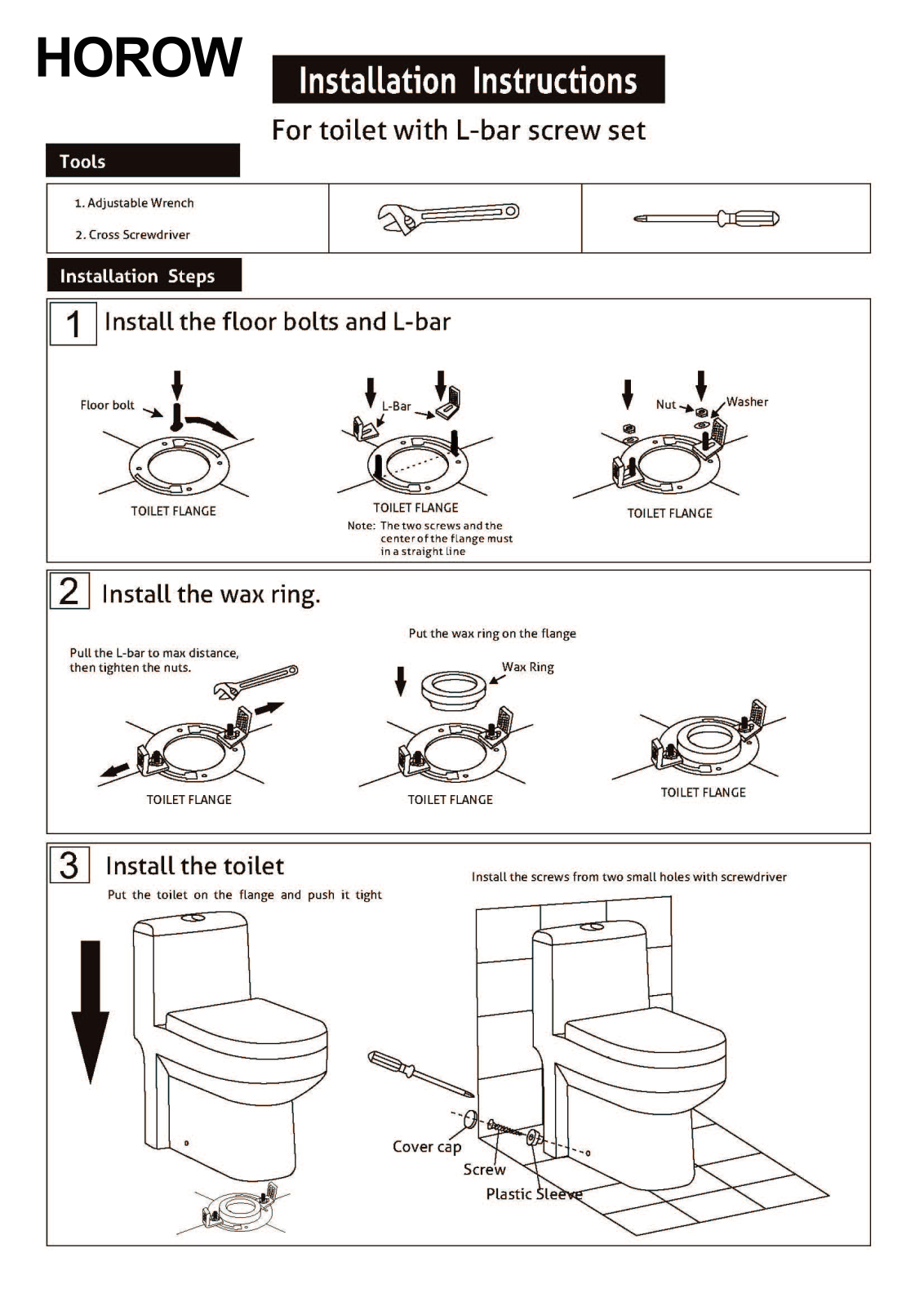 HOROW HROW1001 Installation & Assembly - ManualMachine.com