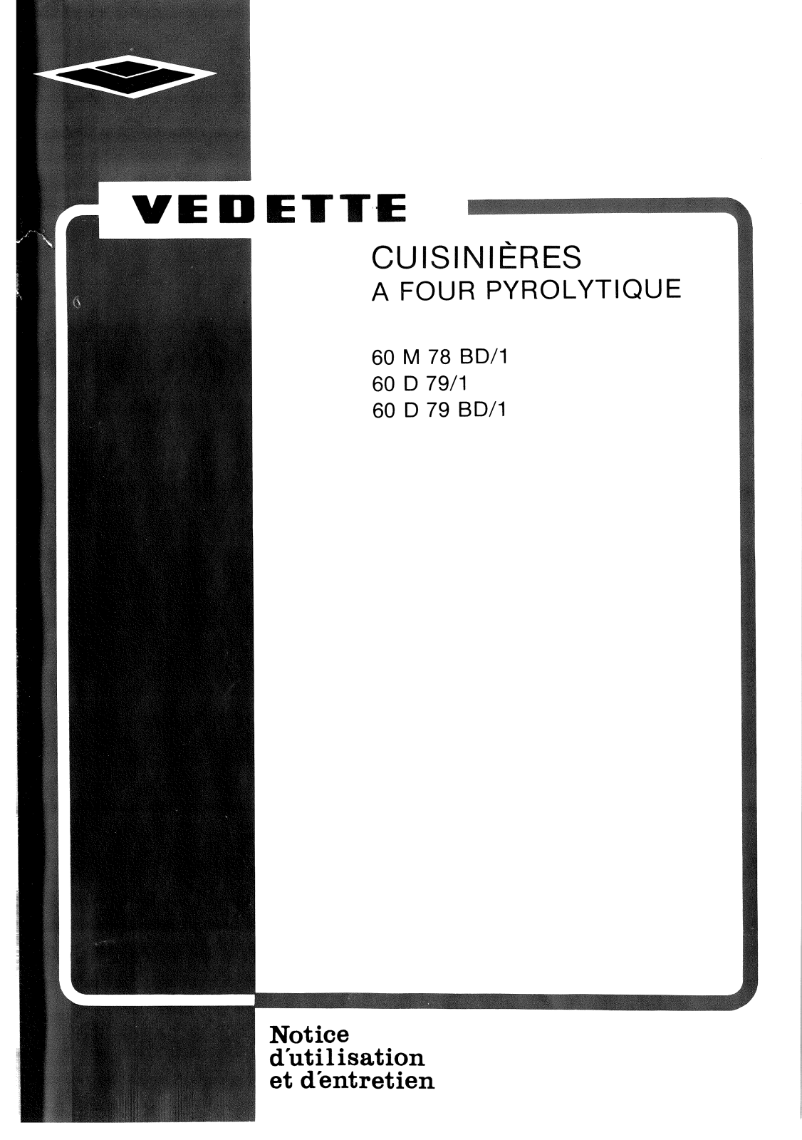 VEDETTE 60D79, 60D79BD, 60M78BD User Manual