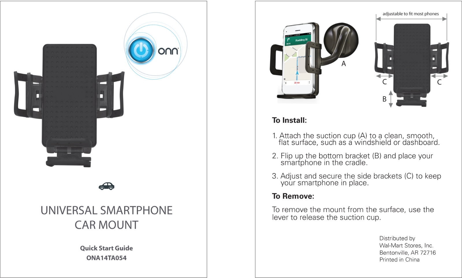 Onn ONA14TA054 User Manual