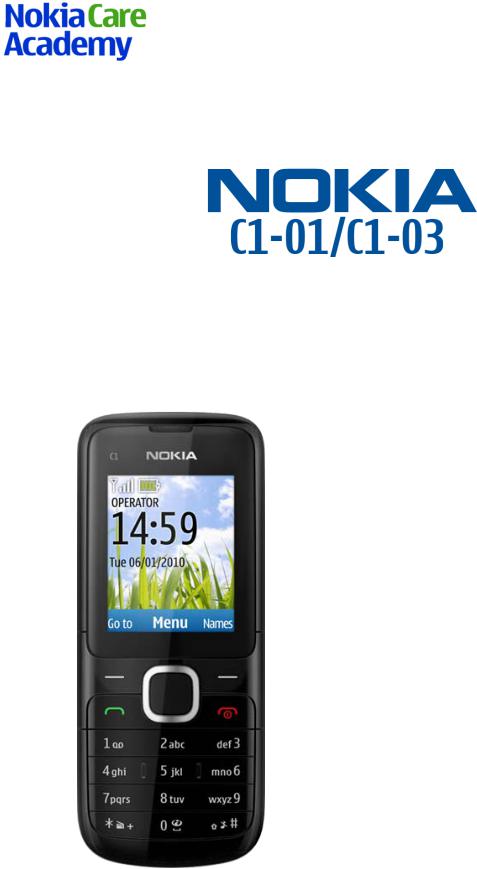 Nokia C1-01, RM-607, C1-03, RM-608 Service Manual