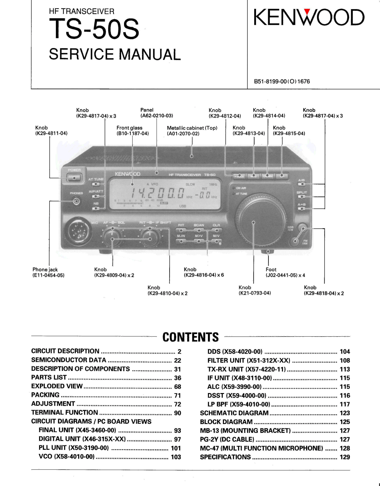 Kenwood TS-50S Service Manual