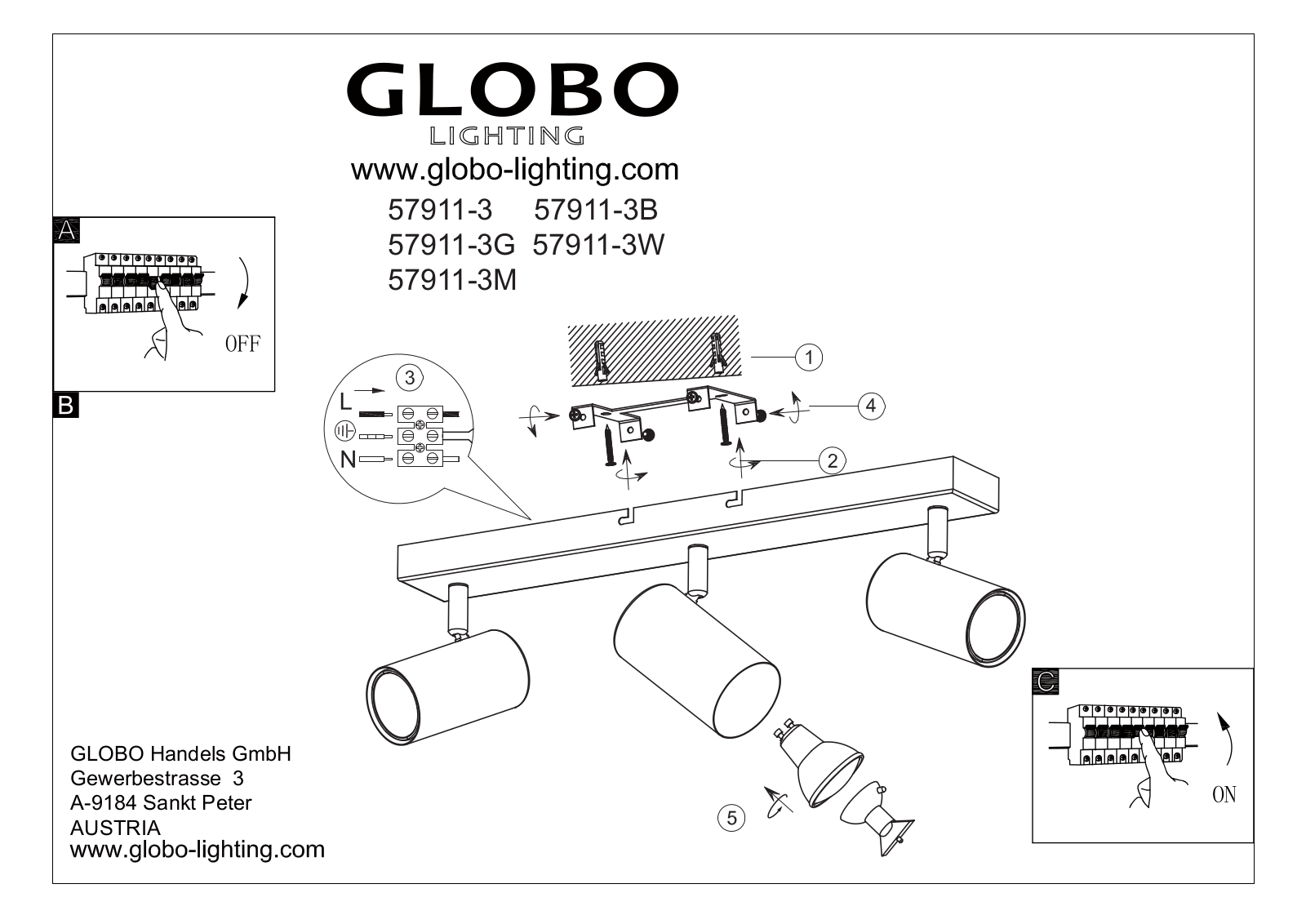 GLOBO 57911-3G User guide - ManualMachine.com
