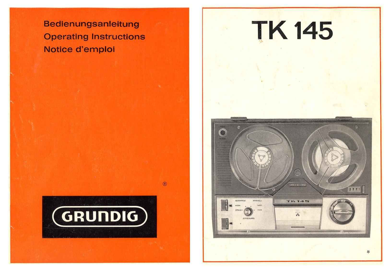 Grundig TK-145 Owners Manual