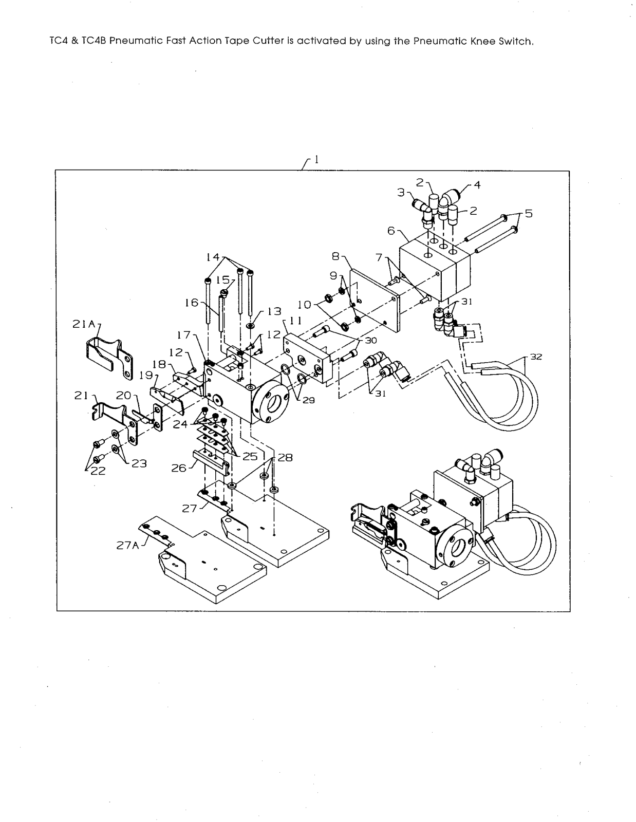 Union Special TC4, TC4B Parts List