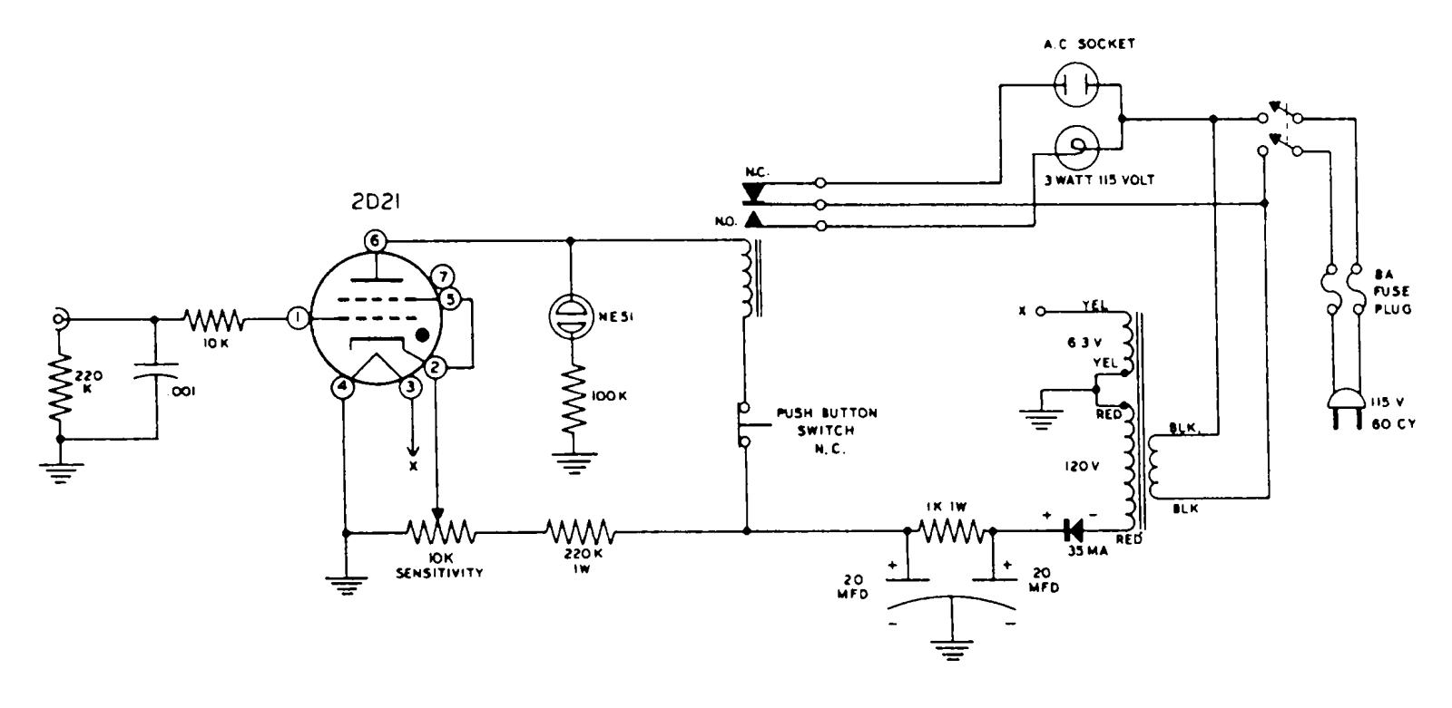 Heath Company CA-1 Schematic