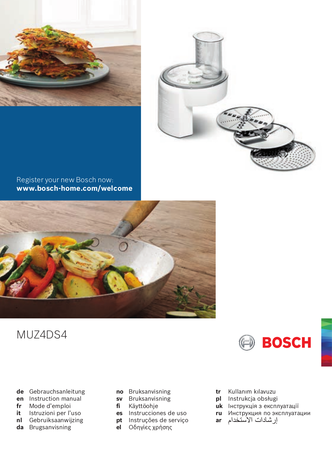 Bosch MUZ4DS4 Service Manual