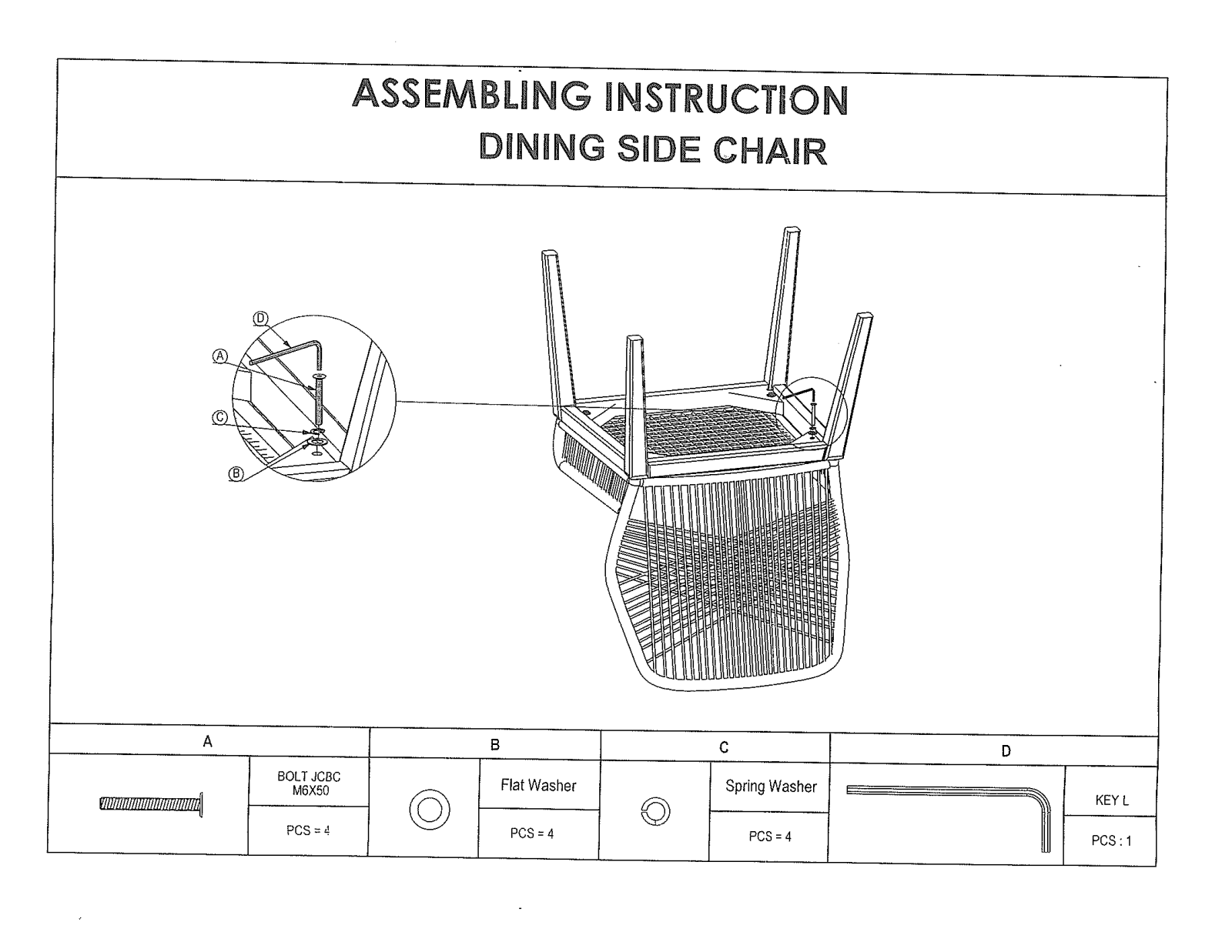 Joss & Main W004409590 Assembling Instruction - ManualMachine.com