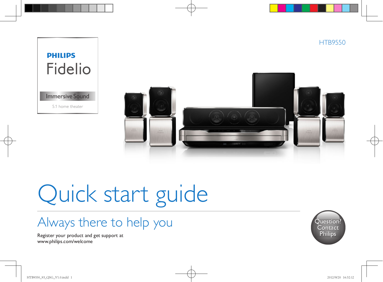 Philips HTB9550/93 Quick Start Guide