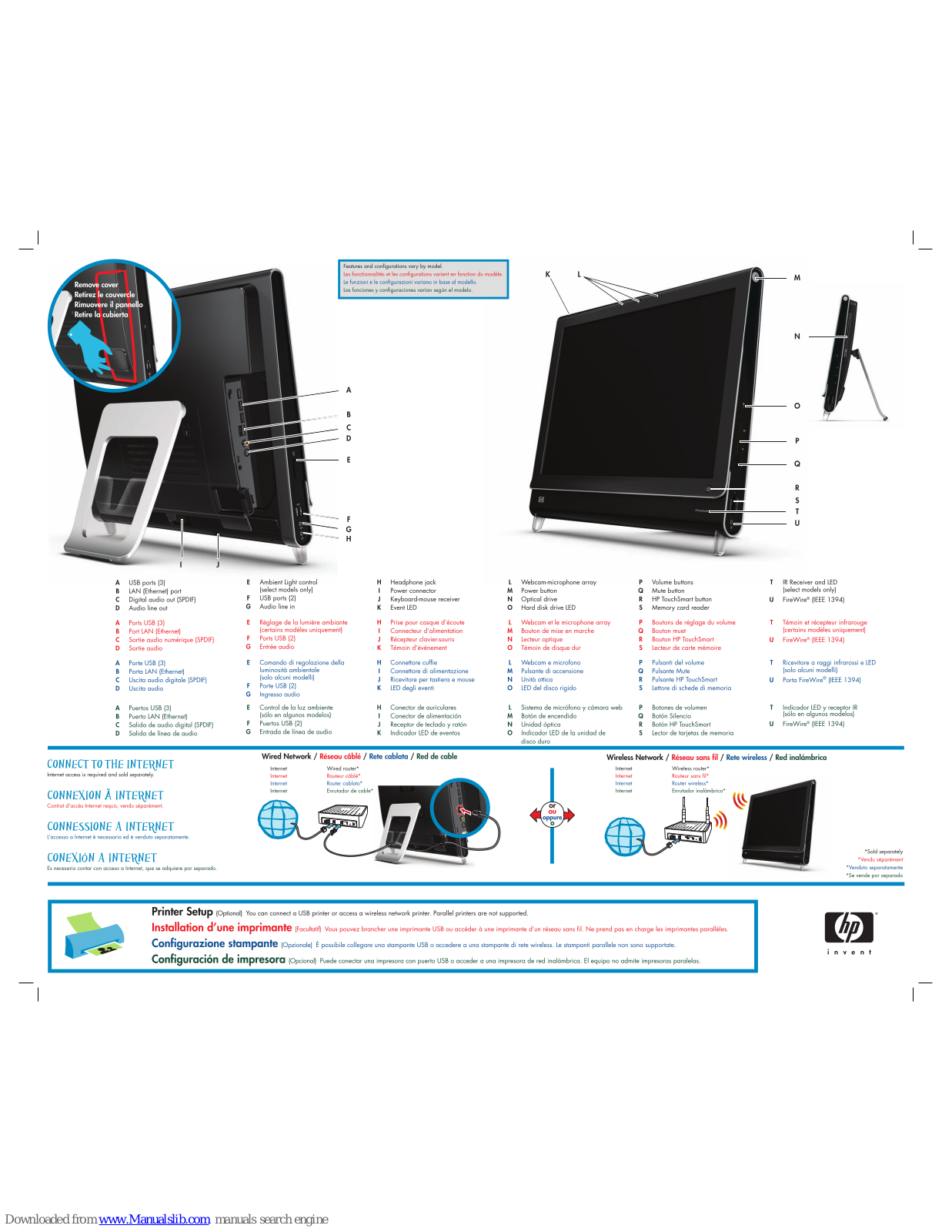 HP TouchSmart IQ530, TouchSmart Iq524, TouchSmart Iq526, TouchSmart Iq527 Users Manual