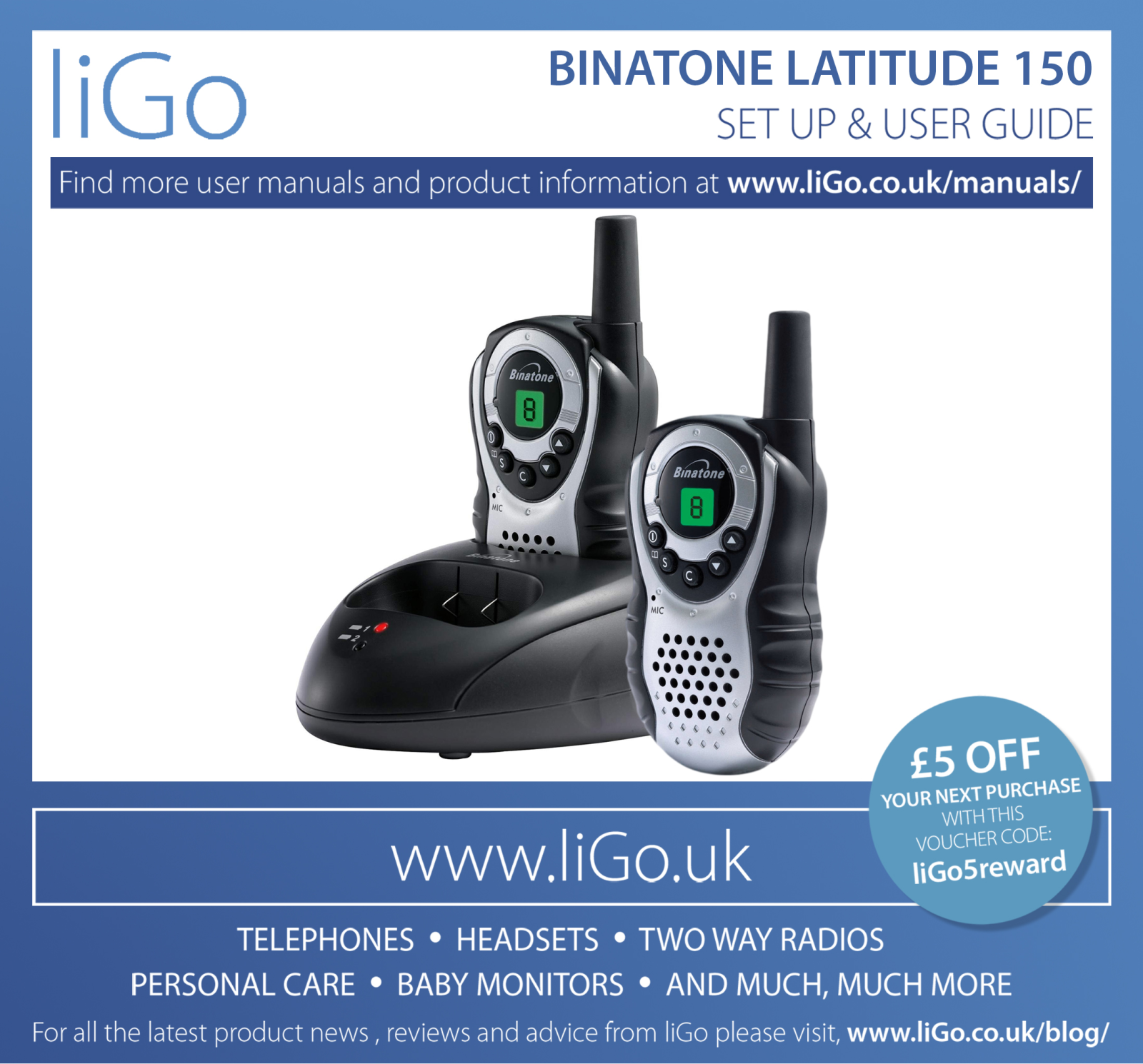 Binatone Latitude 150 User Manual