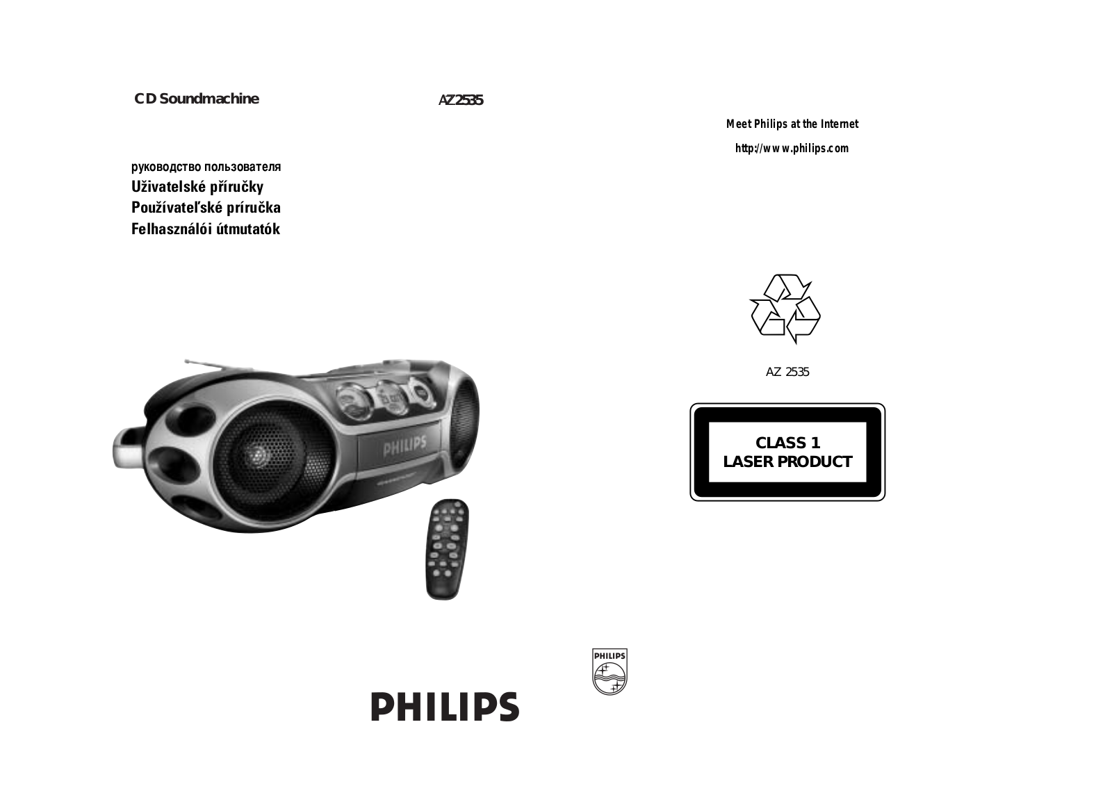 Philips AZ2535 User Manual