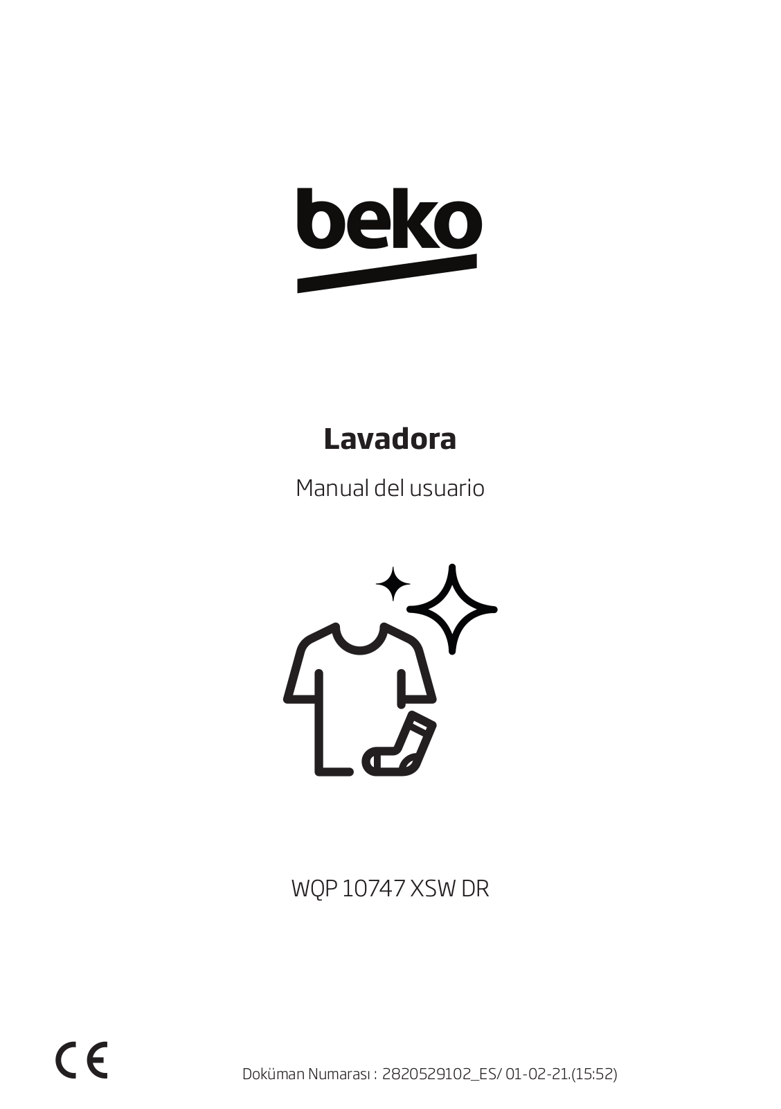 Beko WQP 10747 XSW DR User manual