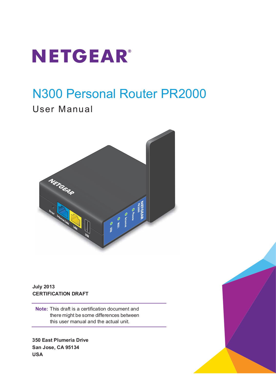 Netgear orporated 13200234 User Manual