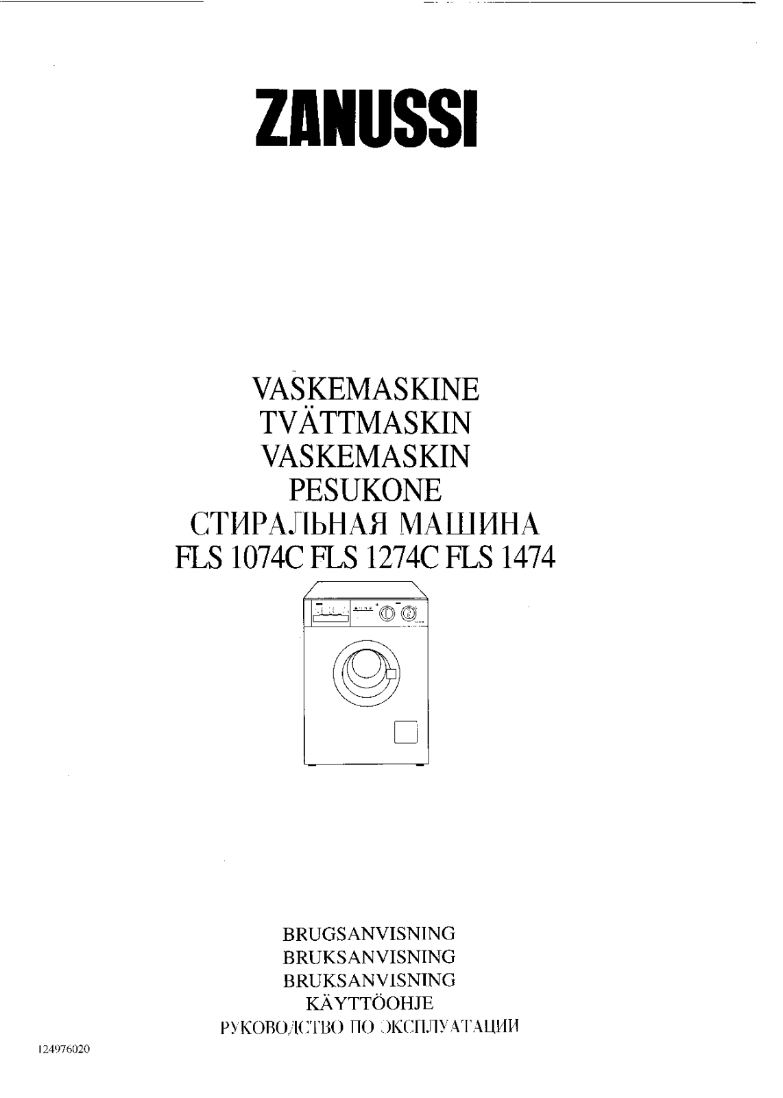 Zanussi FLS 1474 User Manual