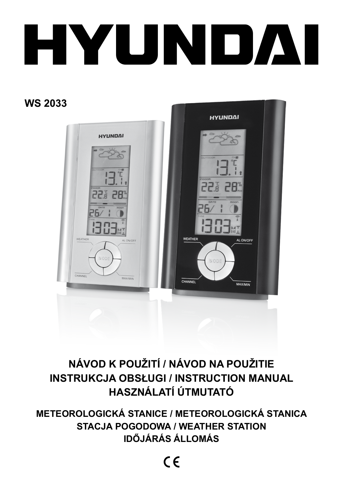 Hyundai WS 2033B, WS 2033S User Manual