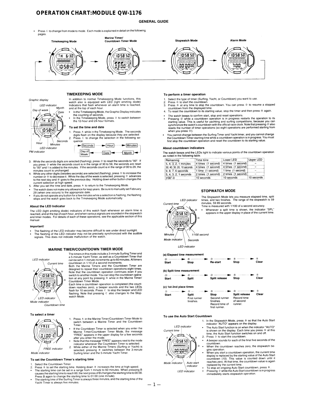 Casio 1176 Owner's Manual