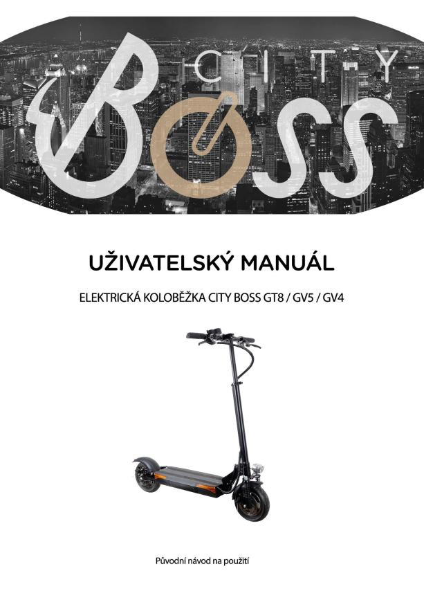 City Boss GT 8, GV 4, GV 5 User Manual