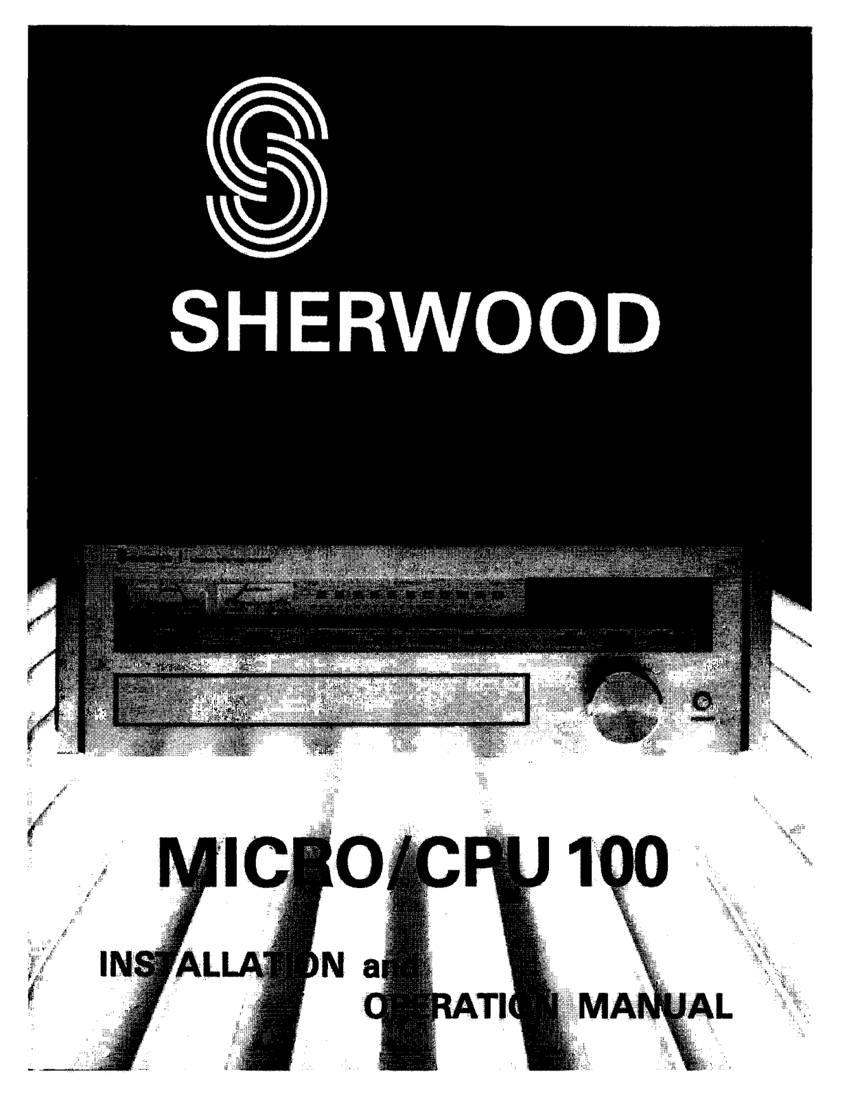 Sherwood Micro CPU-100 Owners manual