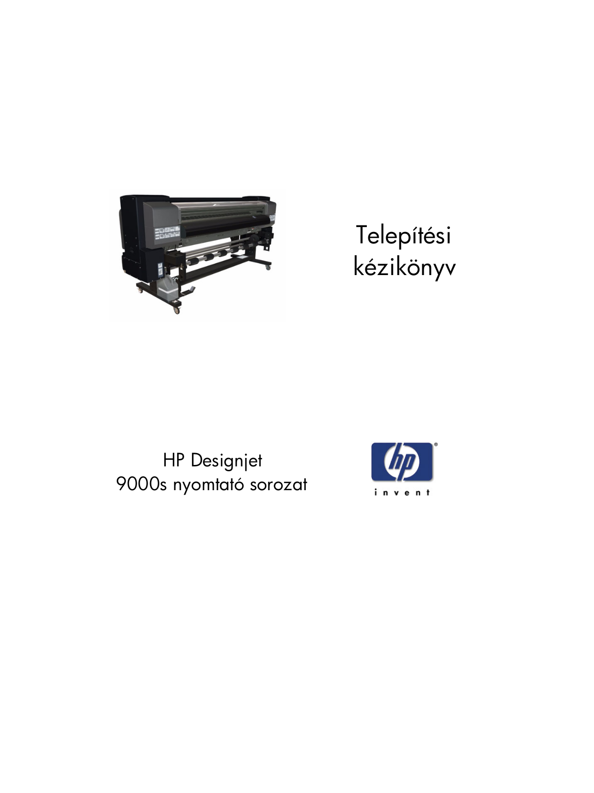 HP Designjet 9000s Installation Guide