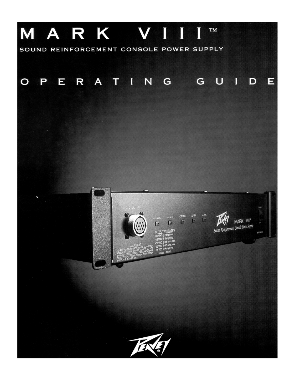 Peavey Mark VIII User Manual