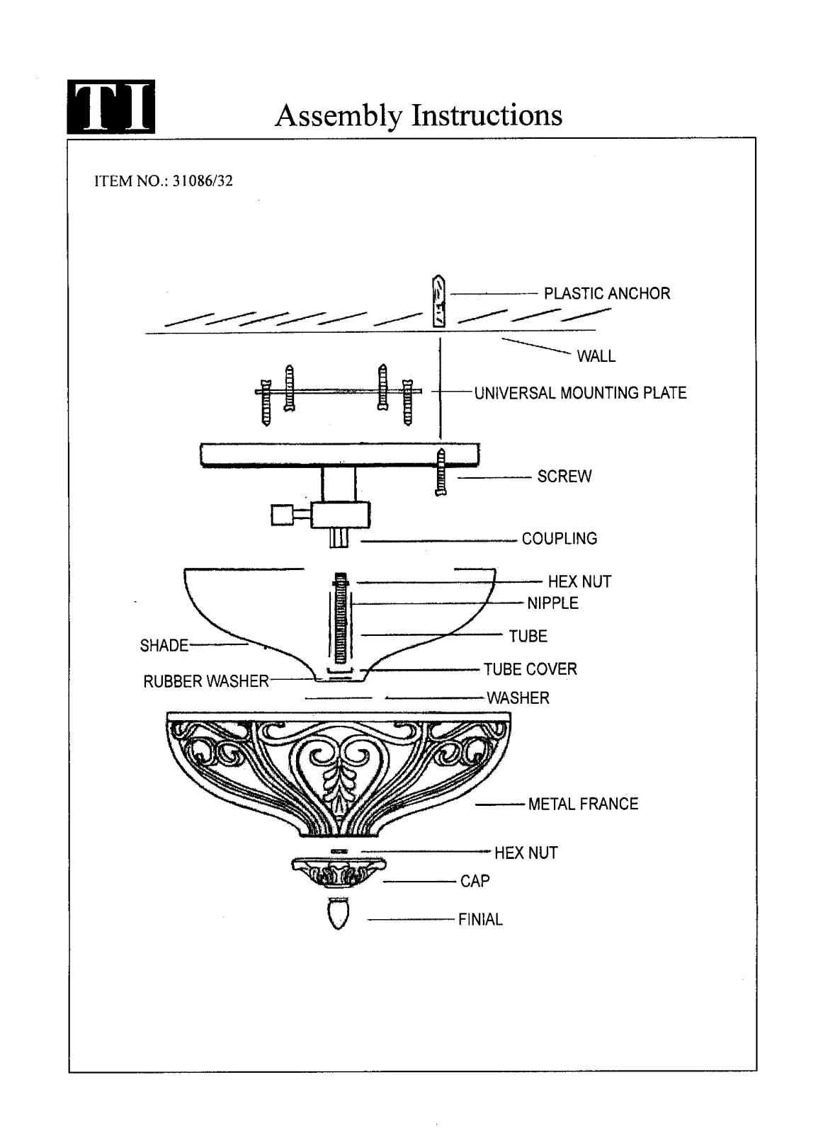 Triarch 31086-32 User Manual