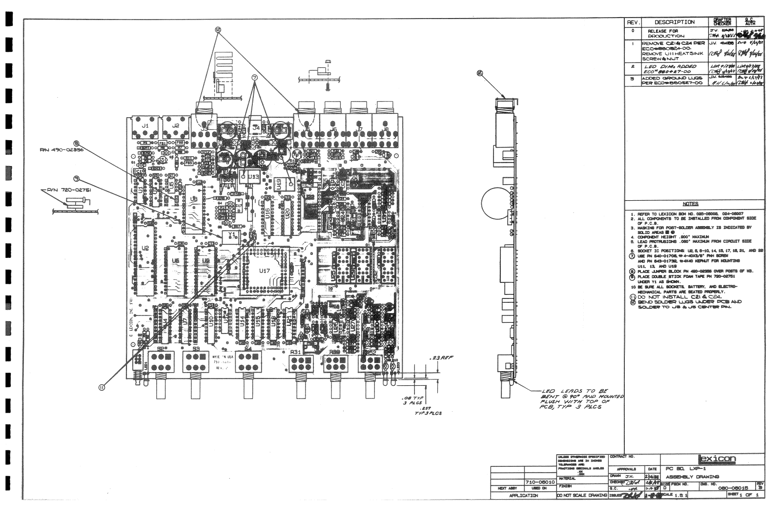 Lexicon LXP-1 Schematic