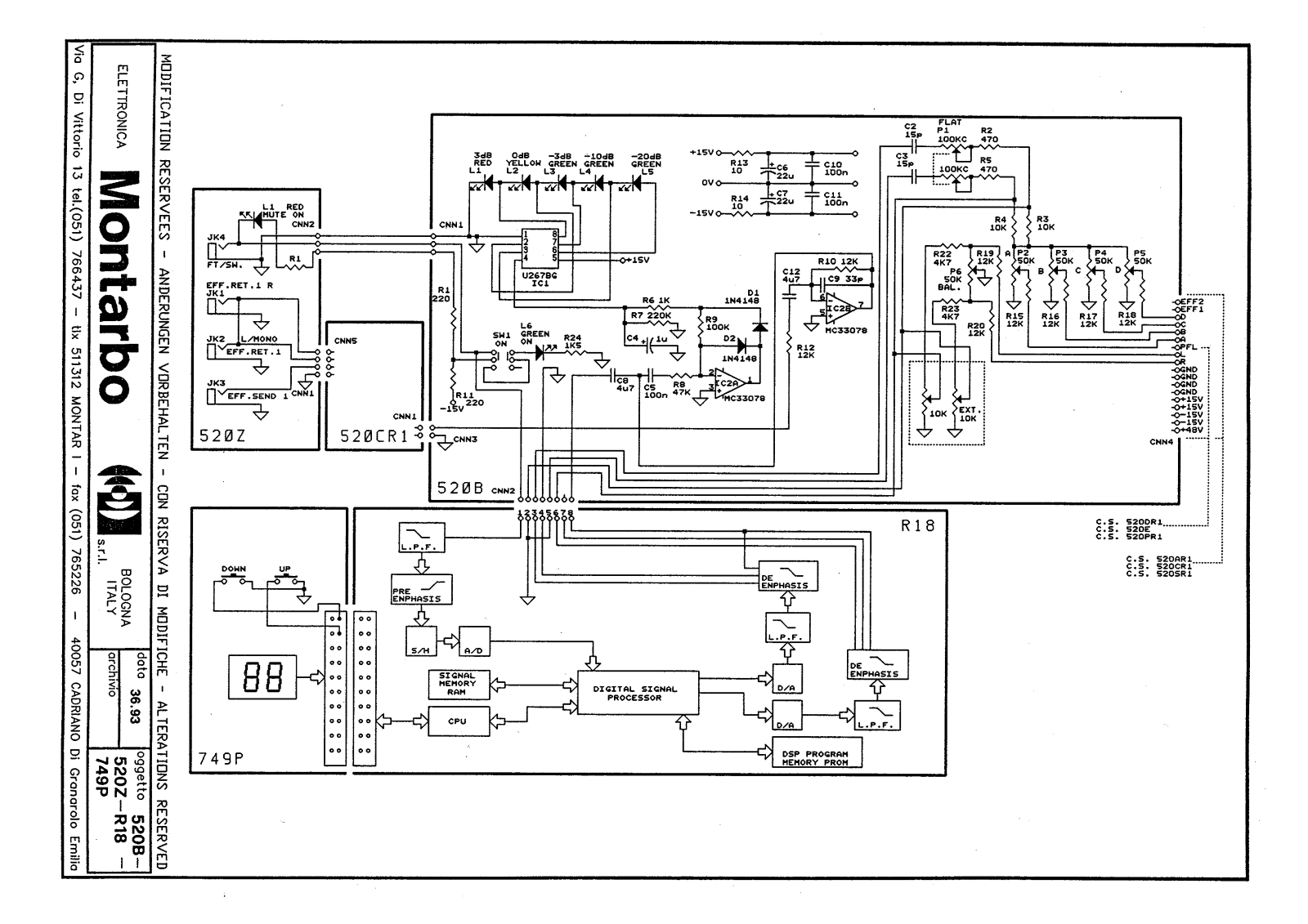 Montarbo 520, 528 Schematic