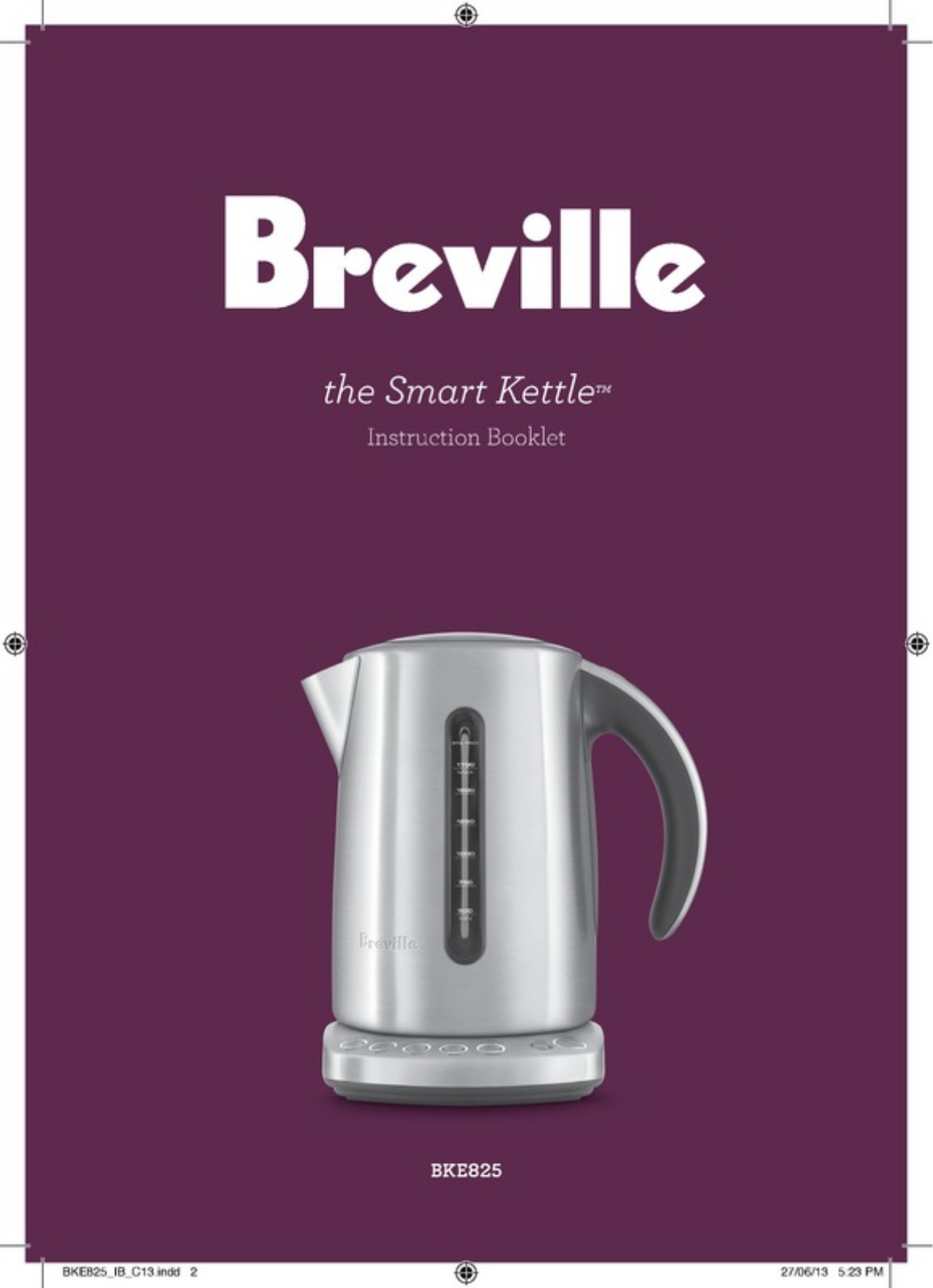 Breville BKE825BSS User Manual