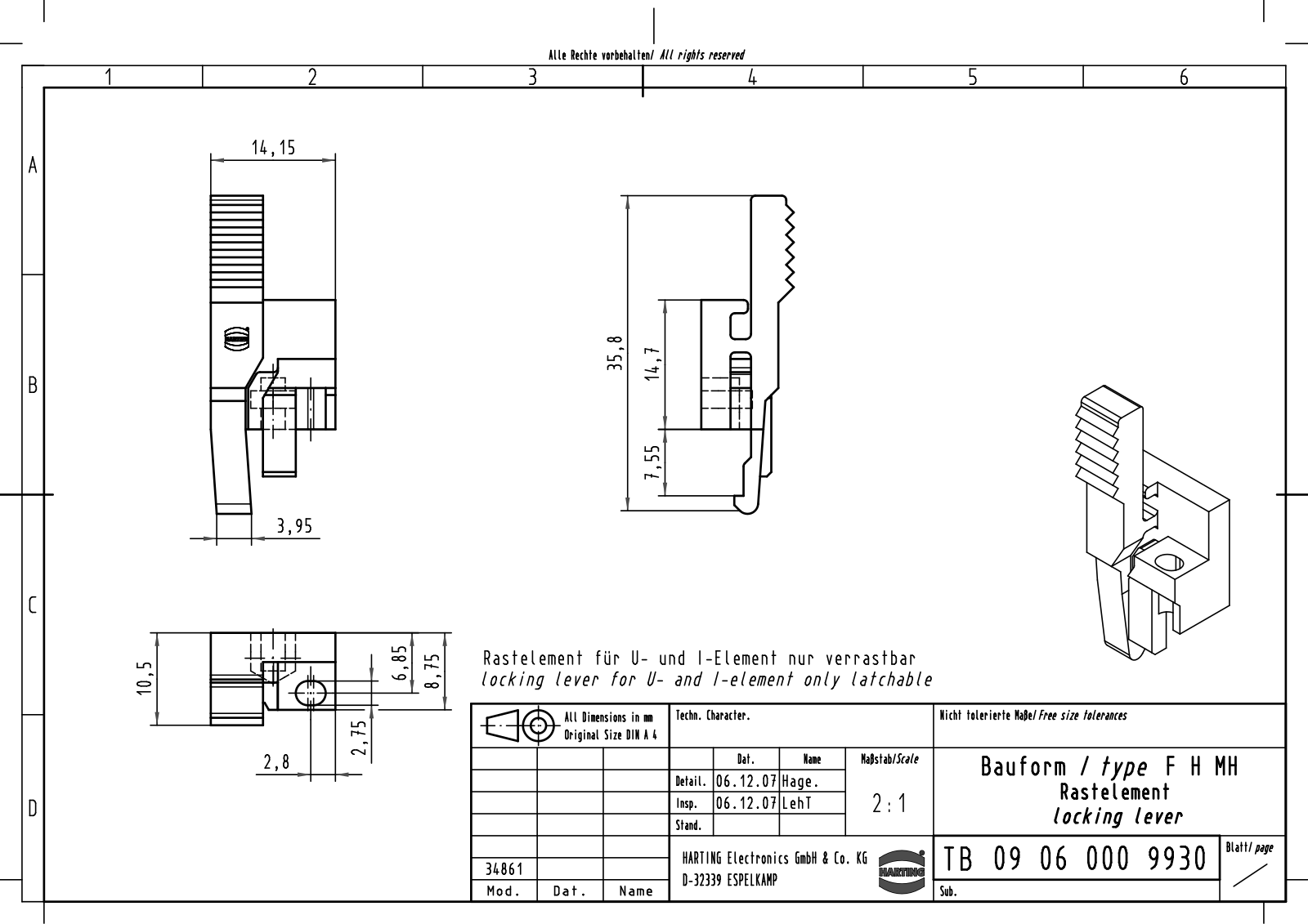 HARTING 0906 000 9930 Datasheet - ManualMachine.com