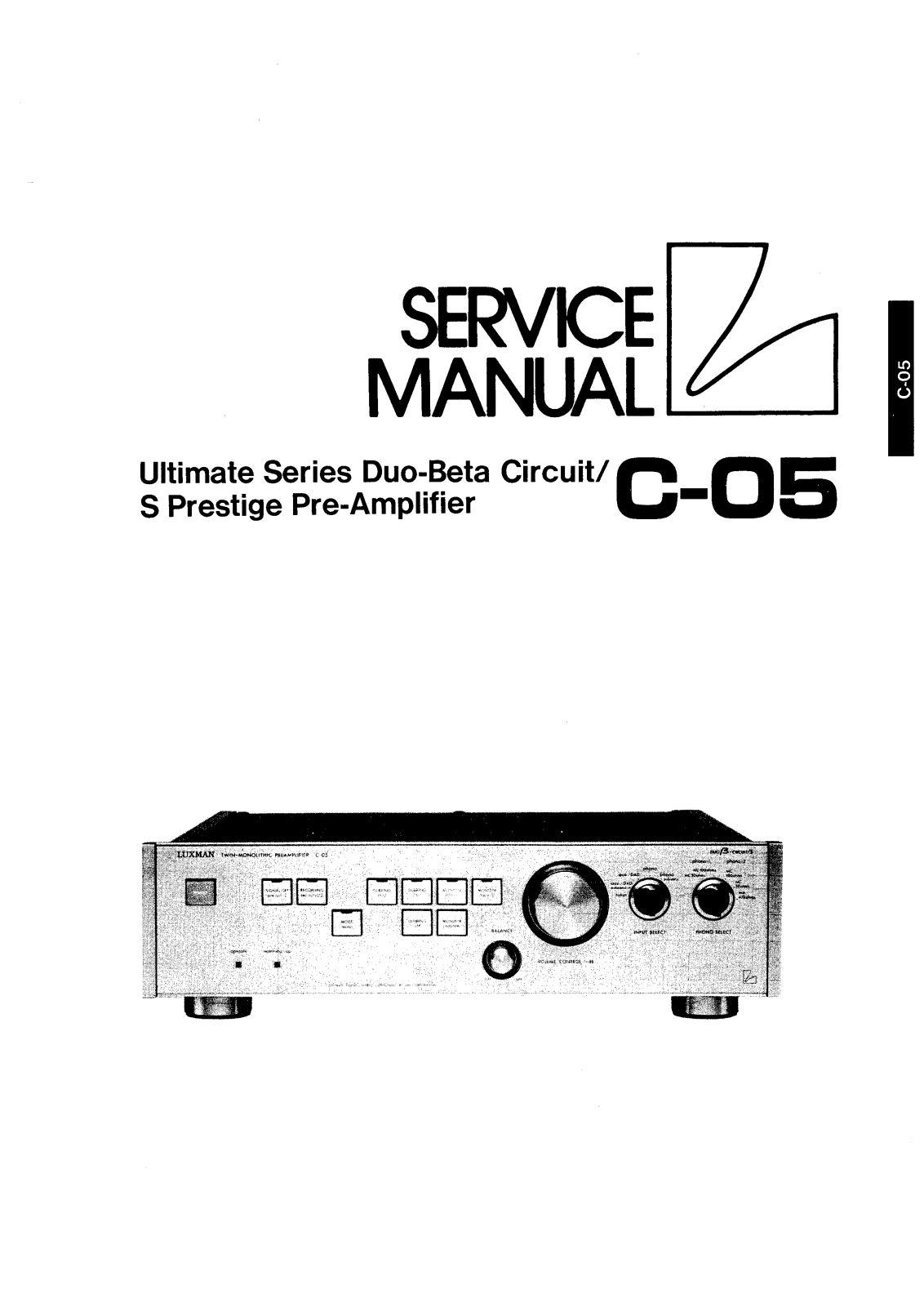 Luxman C-05 Service manual