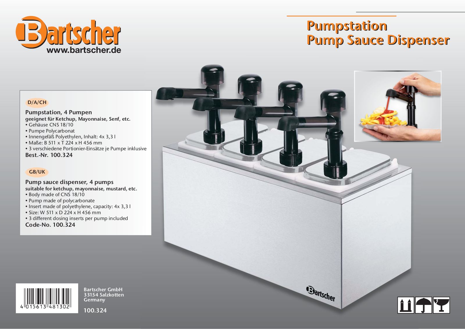 Bartscher 100324-208 User Manual