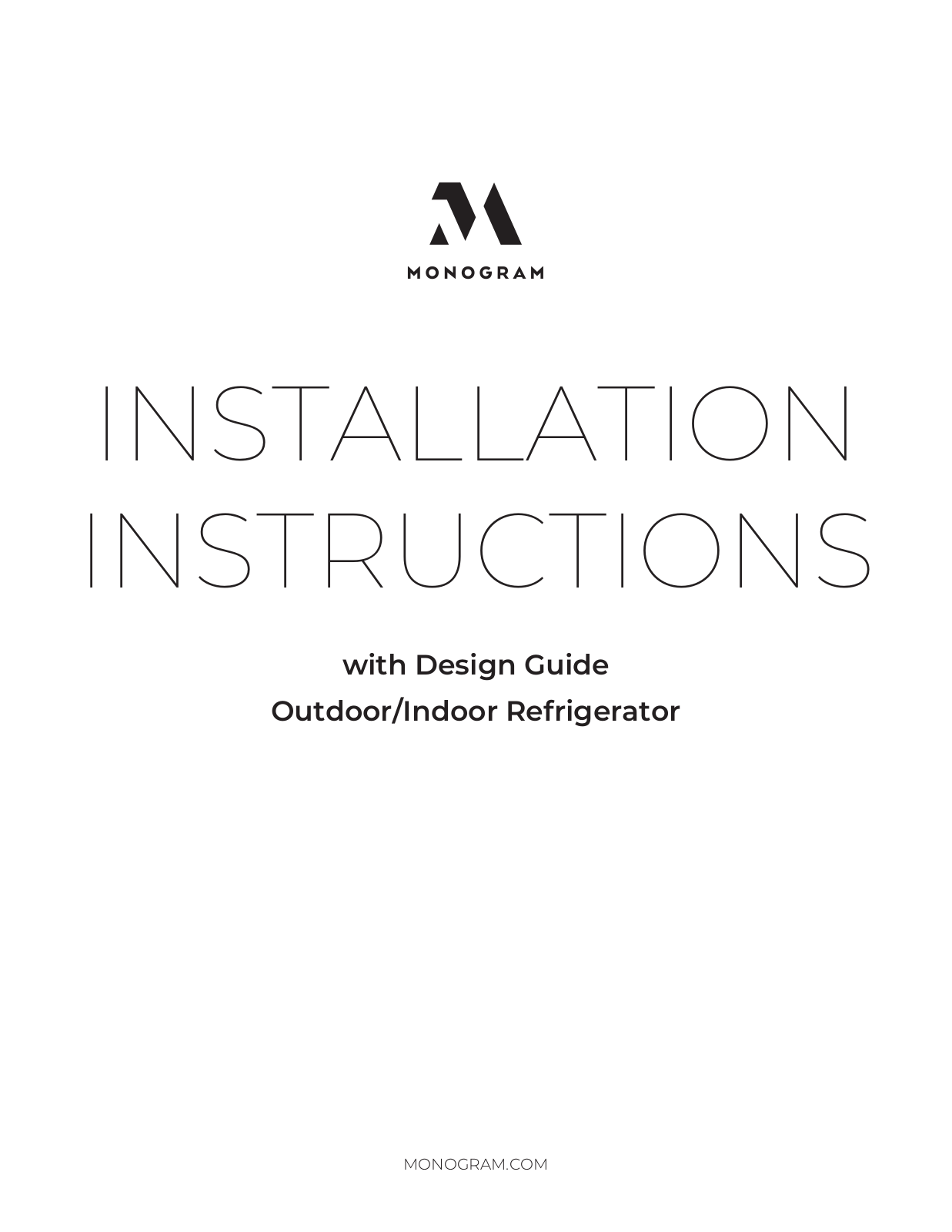 Monogram ZDOD240NSS Installation Guide