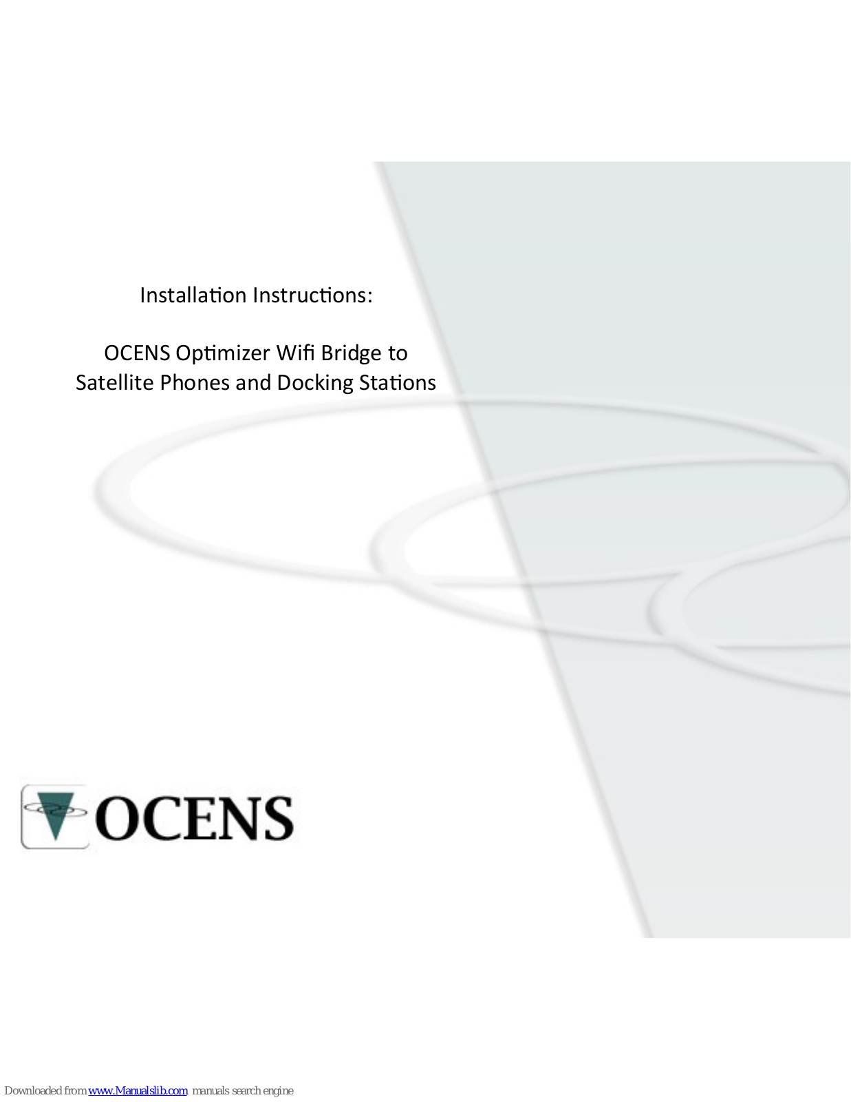 Ocens Optimizer Installation Instructions Manual