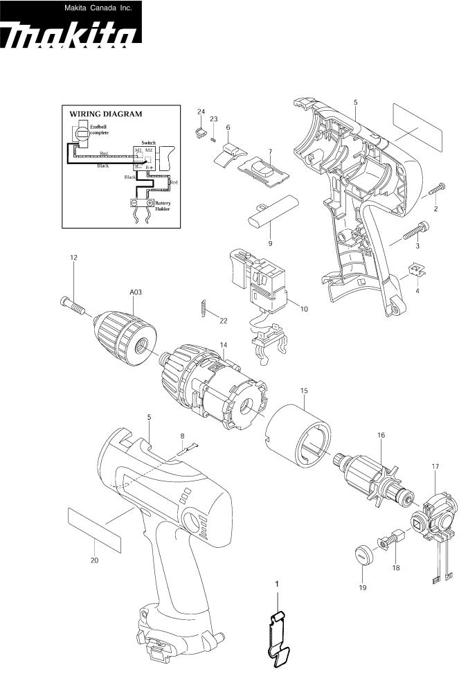 Makita 6237DWDE, 6217DWDE, 6317DWDE, 6337DWDE, 6347DWDE User Manual