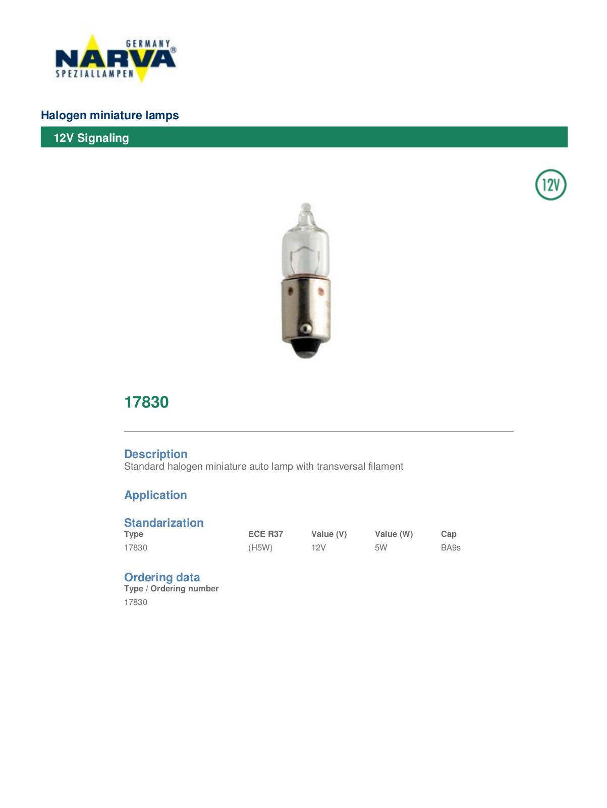 Datasheet 17830 Specification - ManualMachine.com