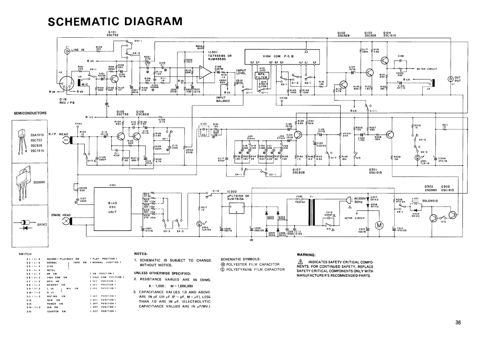 Nikko ND-500-H Schematic