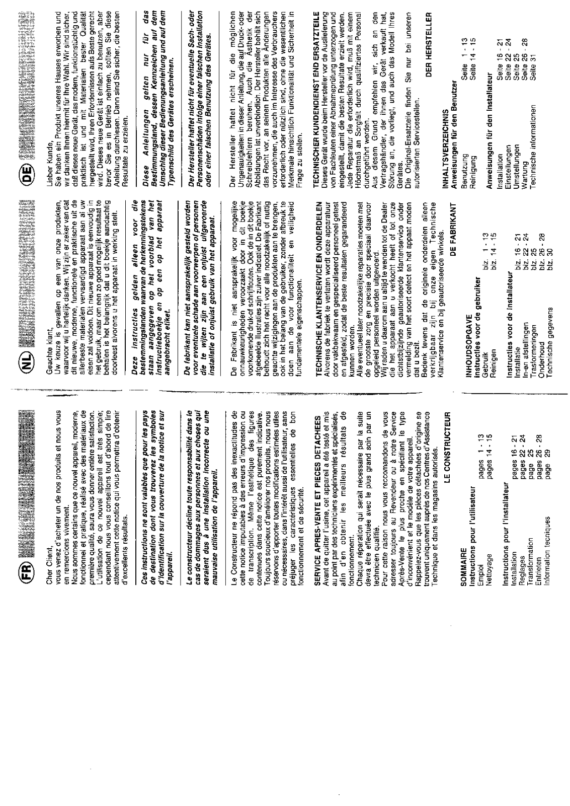 Aeg FNG601.2W1, FNGEM601.3W, FNG561.2W User Manual