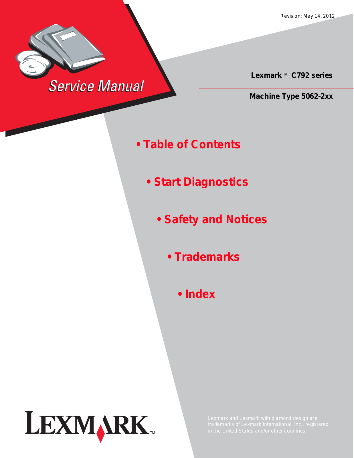 Lexmark C792 Service Manual