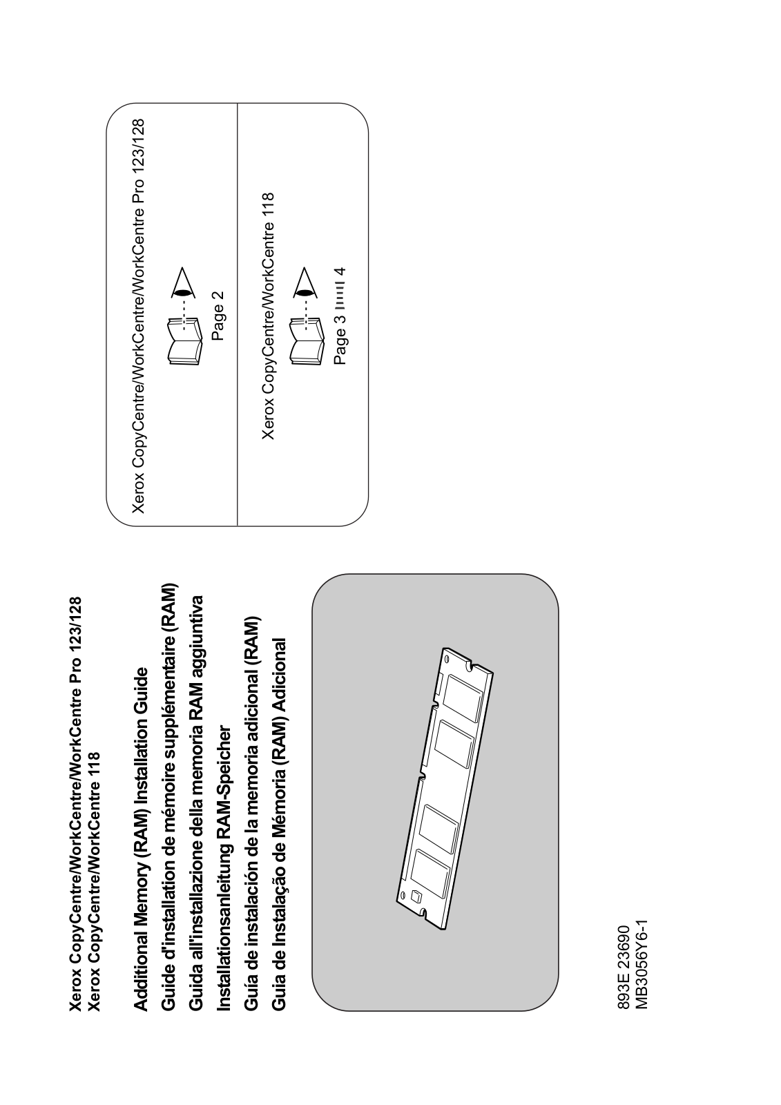 Xerox WORKCENTRE M123, WORKCENTRE M128, COPYCENTRE C128, WORKCENTRE PRO 128, WORKCENTRE PRO 123 Additional Memory (RAM) Installation Guide