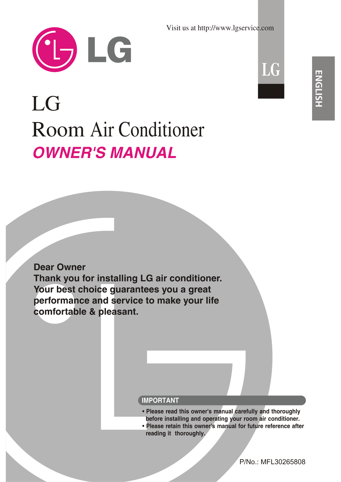 LG S246NH, S186NC, S096NH, S126NH, S186NH Owner’s Manual