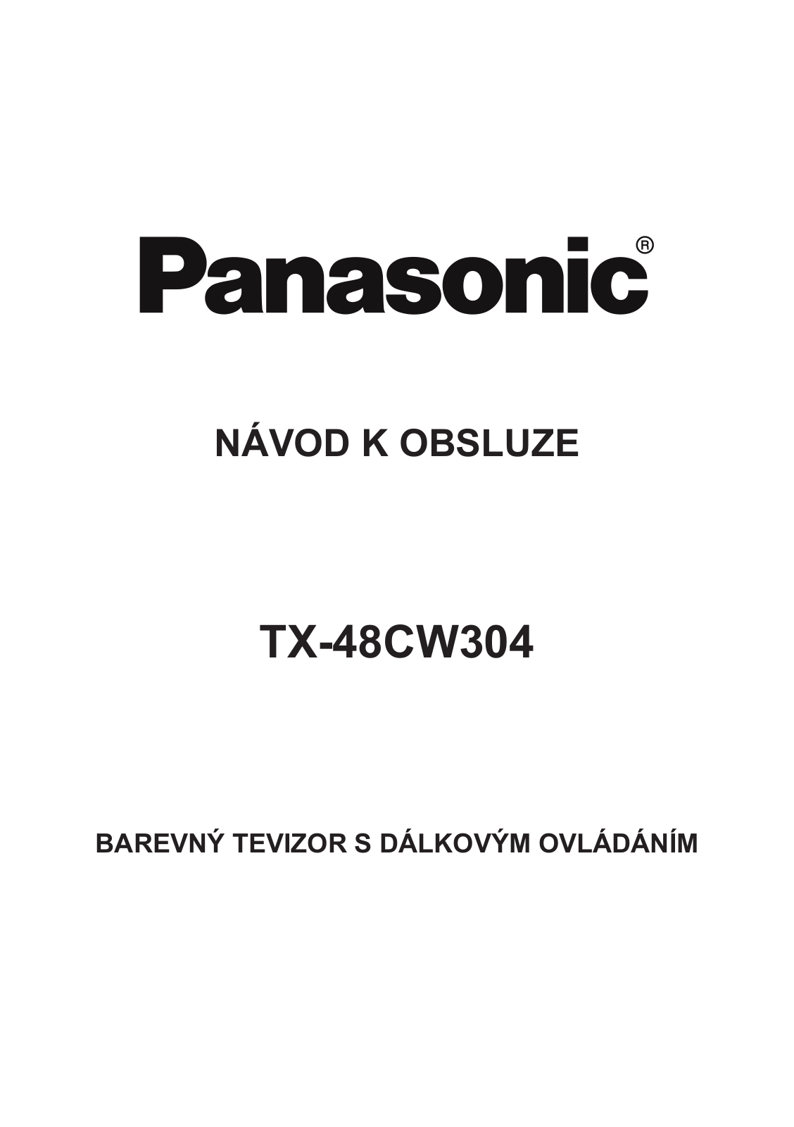 Panasonic TX-48CW304 User Manual