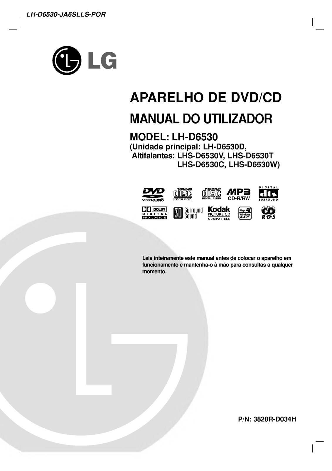 Lg LH-D6530 User Manual