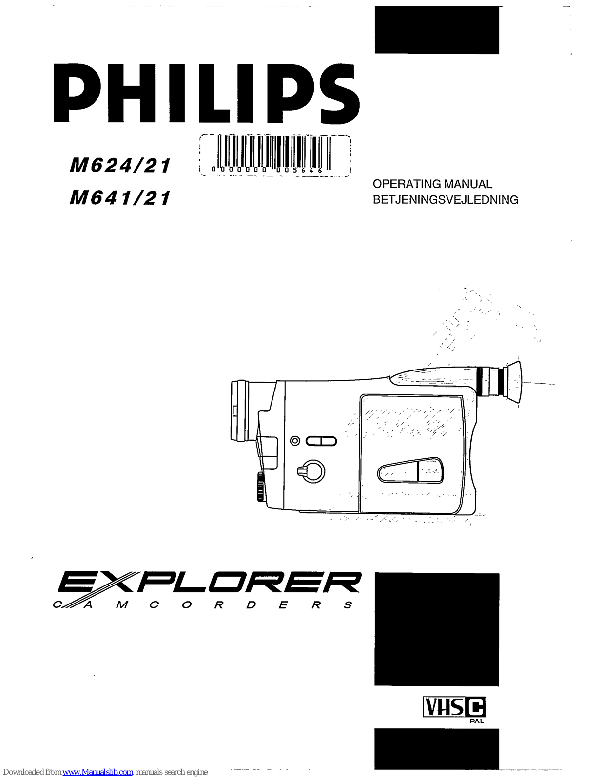 Philips Explorer M624/21, Explorer M641/21 Operating Manual