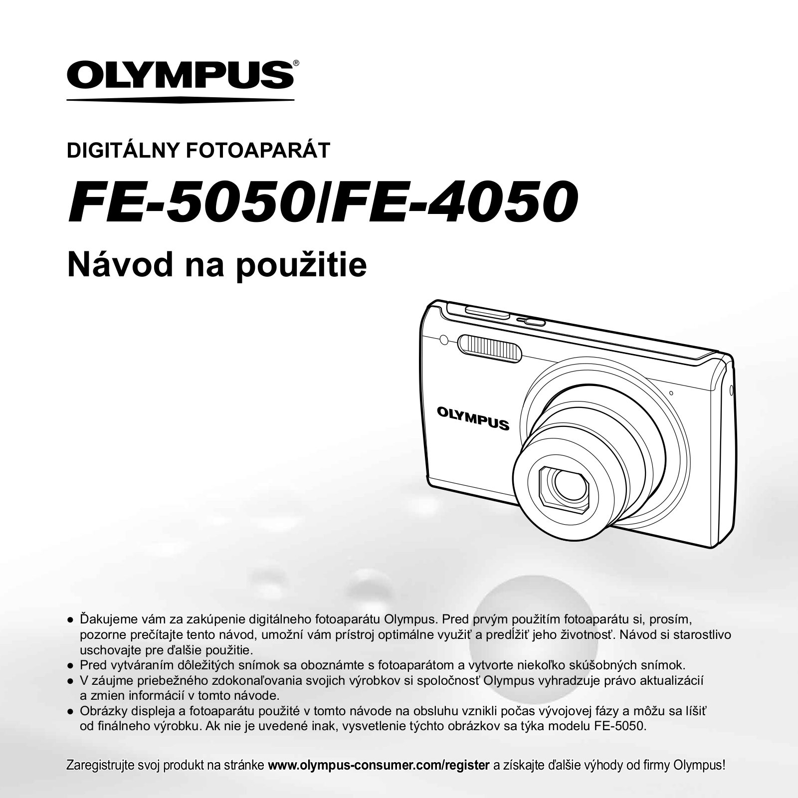 OLYMPUS FE-4050 User Manual