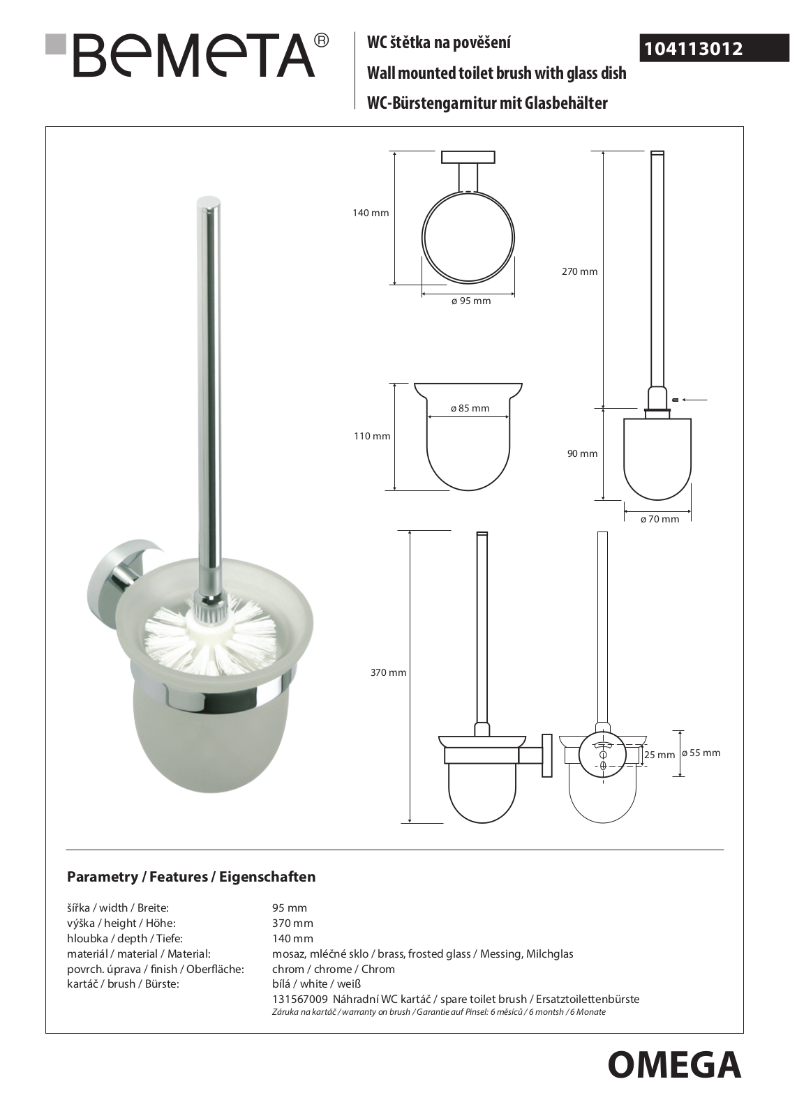 Bemeta Omega 104113012 User guide