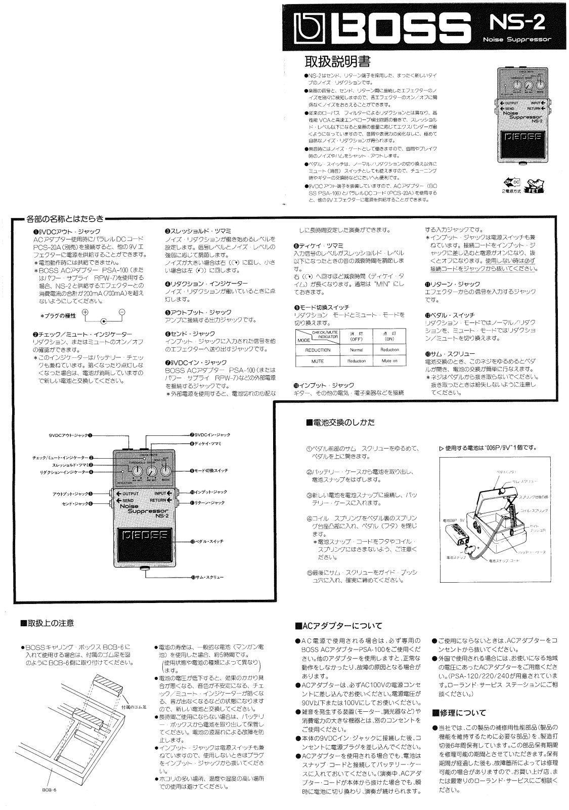 Roland NS-2 User Manual