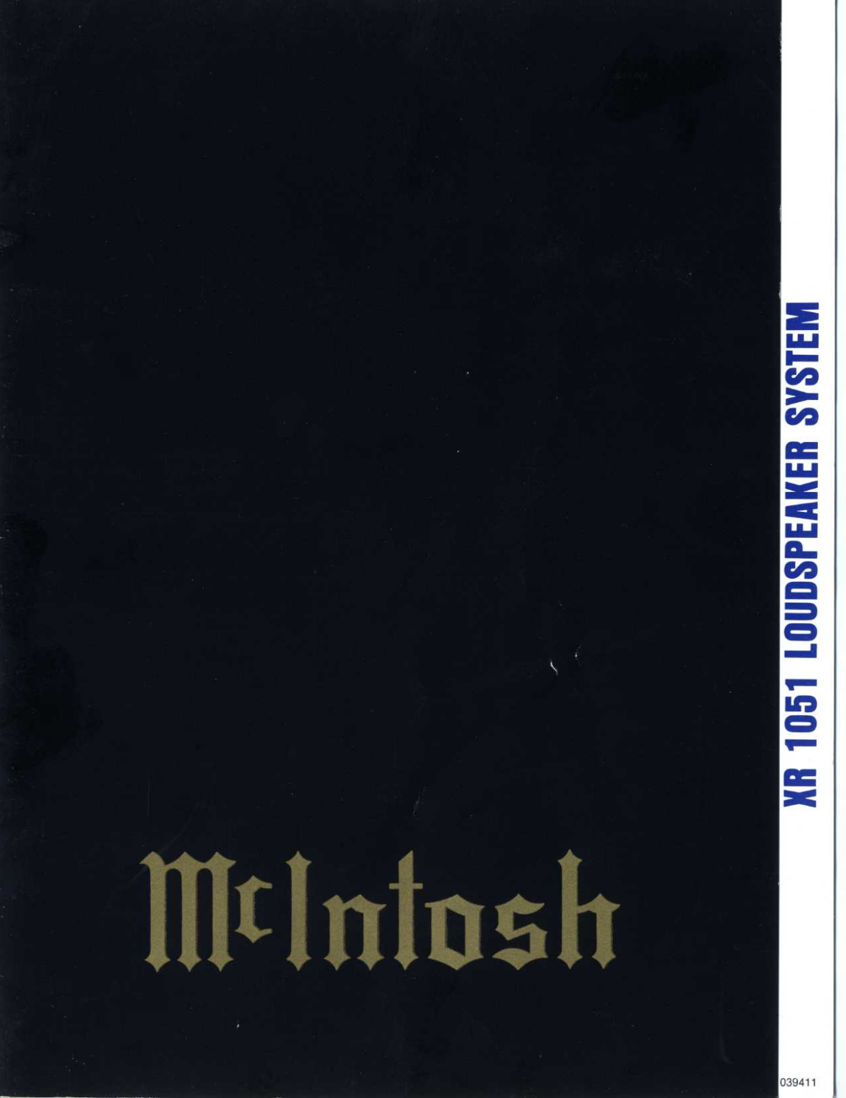 McIntosh XR-1051 Owners manual