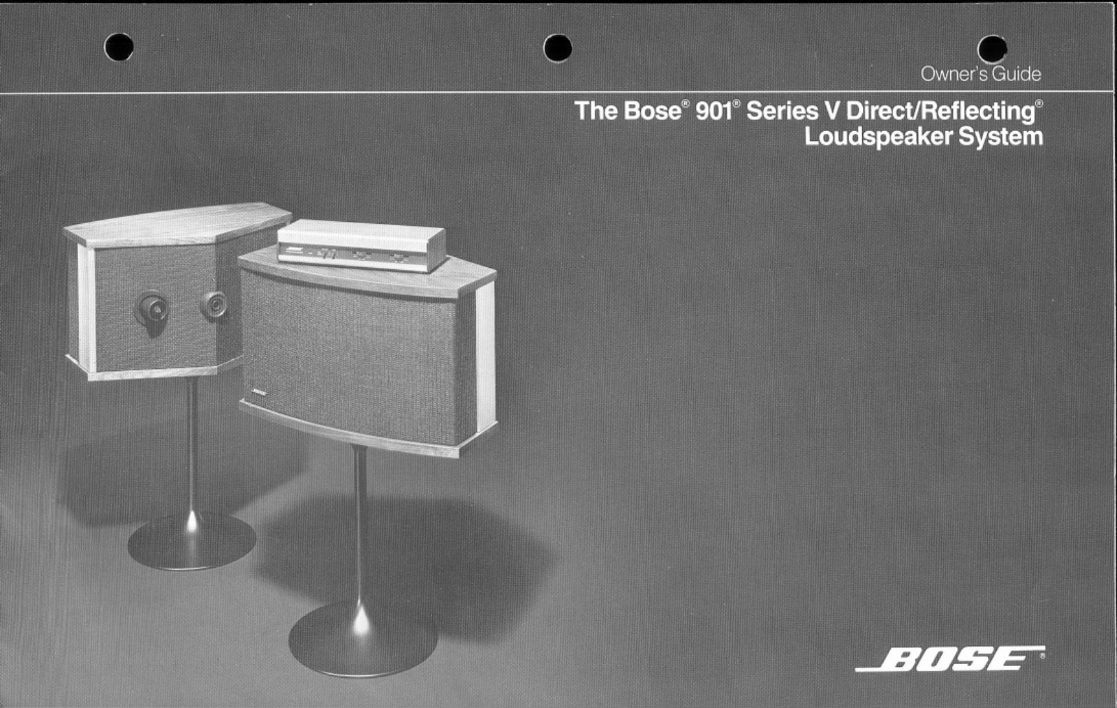 Bose 901V Owner Manual