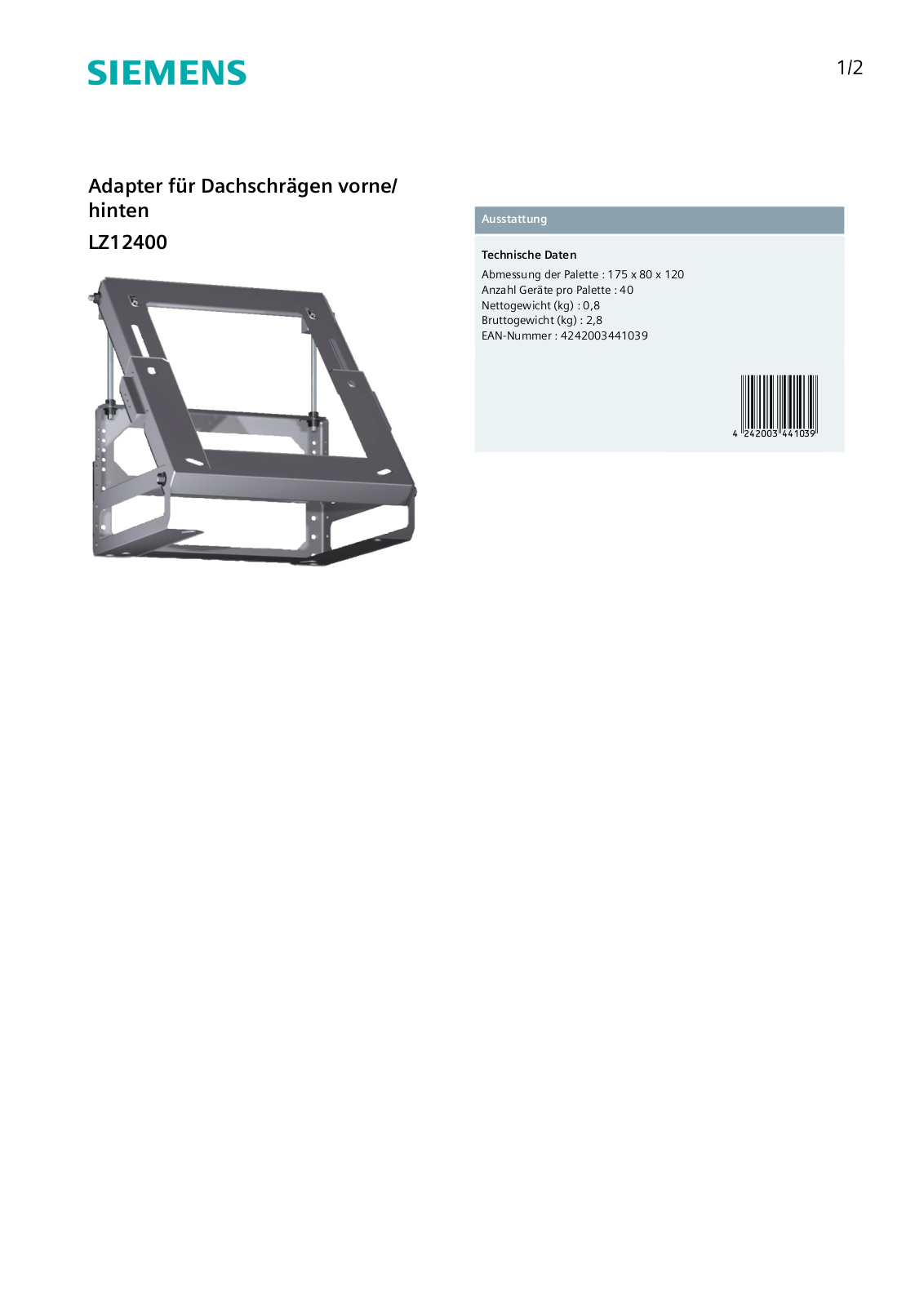 Siemens LZ12400 User Manual