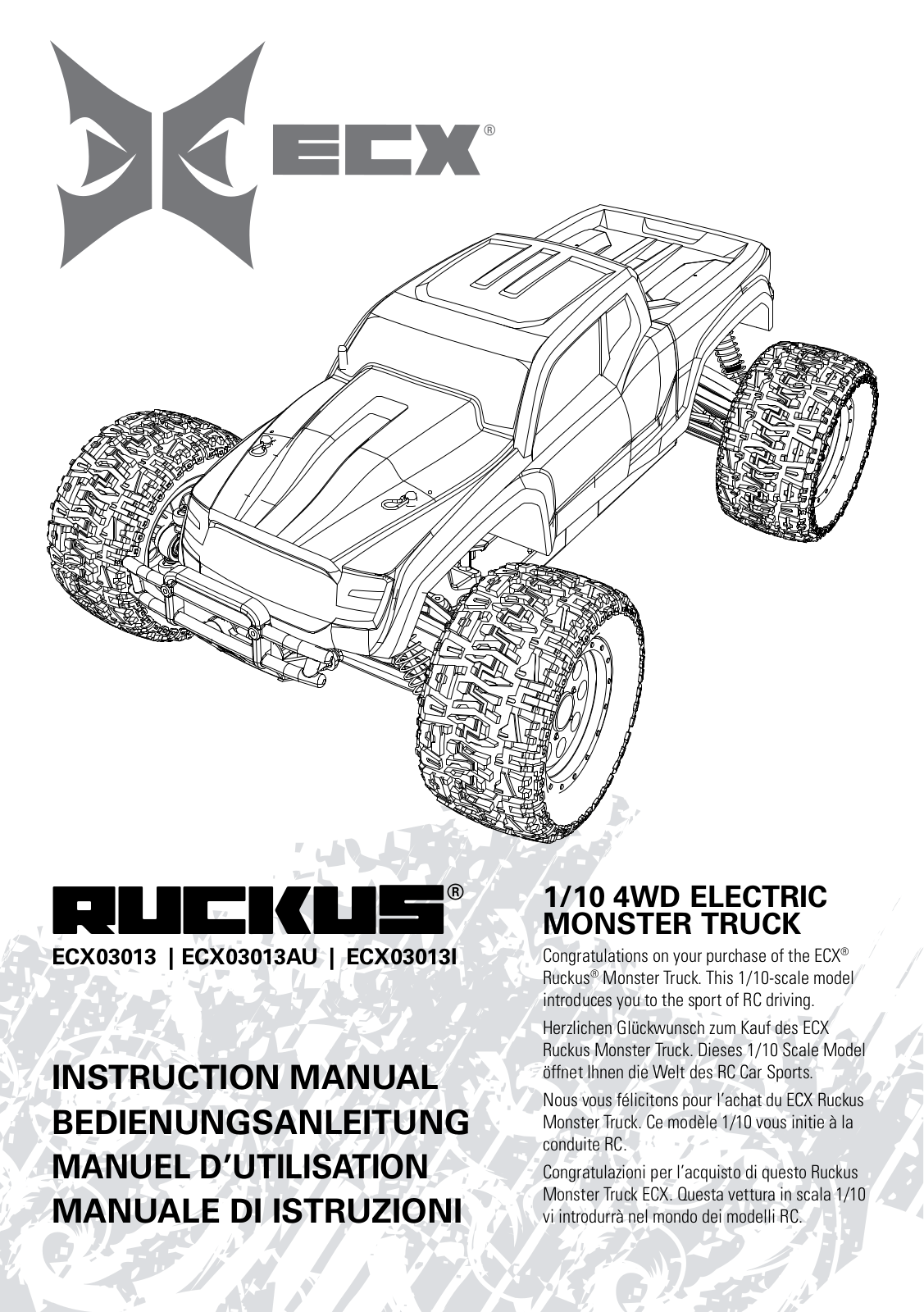 ECX ECX03013, ECX03013AU User guide